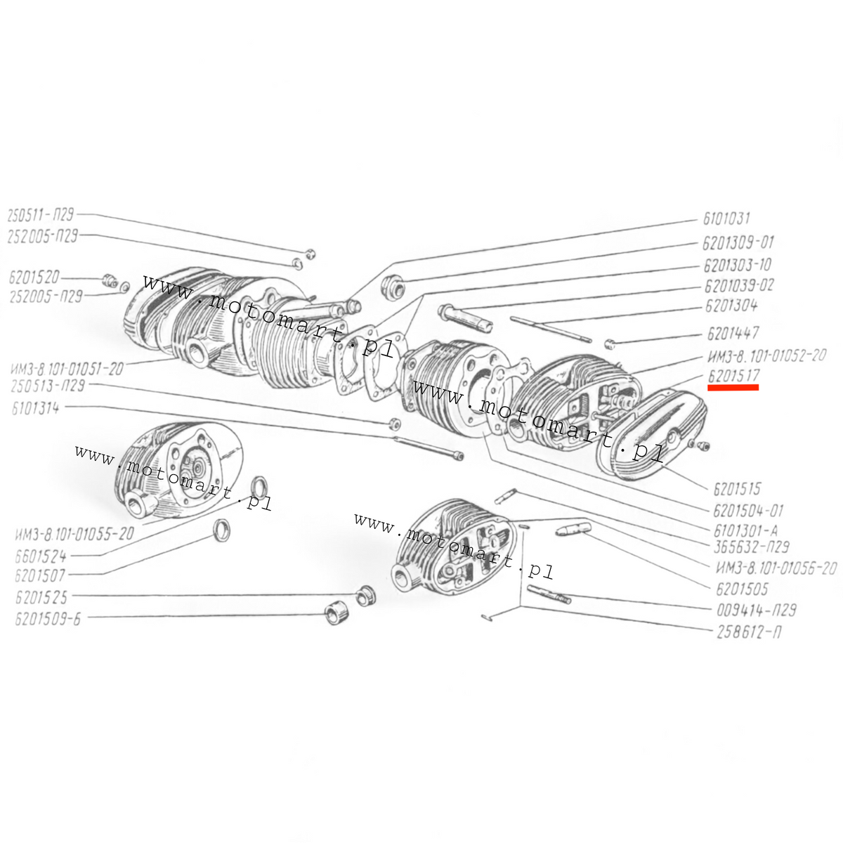 Ural gaskets valve cover valve cylinder gasket